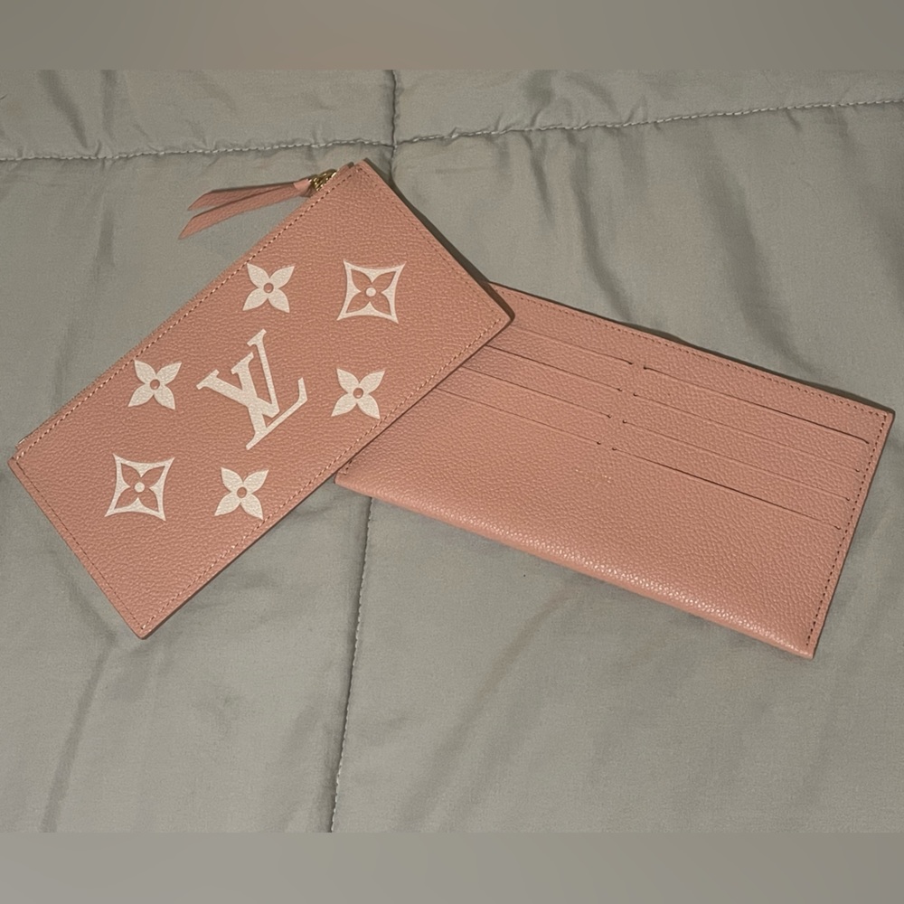 SOLD Louis Vuitton Rose Trianon / Cream Pochette Felicie Pouch Inserts NEW!!